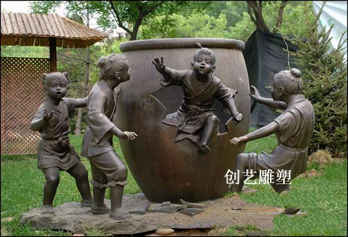 茶文化玻璃鋼雕塑